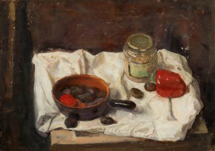 George Weissbort (1928-2013) - 20th Century Oil, Still Life with Cast Iron Pan