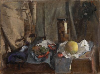 George Weissbort (1928-2013) - 20th Century Oil, Pickle Jar, Melon & Grapes