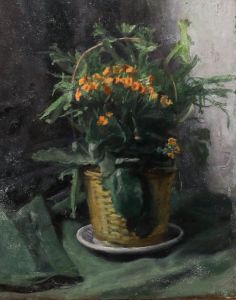George Weissbort (1928-2013) - 20th Century Oil, Orange Flowers in a Basket