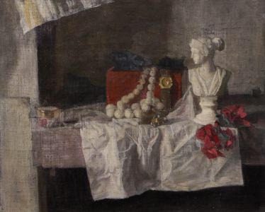 George Weissbort (1928-2013) - Oil, Still Life with a String of Pearls