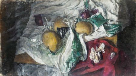 George Weissbort (1928-2013) - Oil, Still Life with Potatoes & Garlic