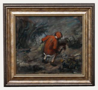 George Weissbort (1928-2013) - Framed 20th Century Oil, Child with Hobby Horse