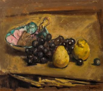 George Weissbort (1928-2013) - 20th Century Oil, Grapes & Golden Pears
