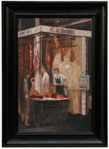 Mid 20th Century Oil - Butchers