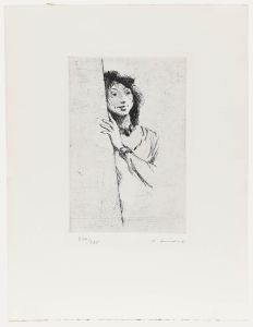 Erich Seidel (1895-1984) - 20th Century Drypoint, Hidden Smile 