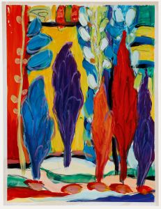Erwin Steinhauser (1939-2023) - Contemporary Acrylic, Cypress Trees