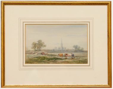 William Henry Earp (1831-1914) - Framed Watercolour, Chichester Cathedral