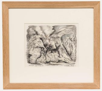 Adrian Hill PROI RBA (1895-1977) - Charcoal Drawing, The Forest