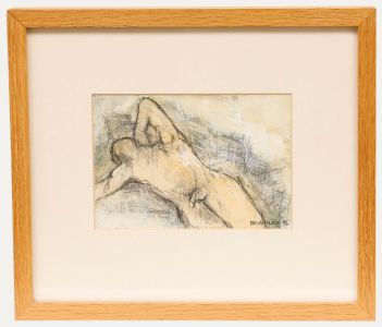 Beverley Peter Meyers (1949-2016) - 1992 Mixed Media, Male Nude