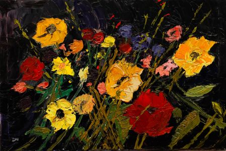 Daniel Nichols - Contemporary Oil, Flowers