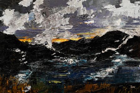 Daniel Nichols - Contemporary Oil, Clouds Over Snowdonia