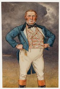 19th Century Watercolour - A Proud Man
