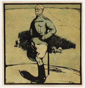 Sir William Nicholson - Early 20th Century Lithograph, Lord Roberts