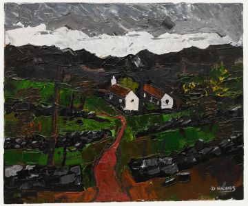Daniel Nichols - Contemporary Oil, Welsh Farmland