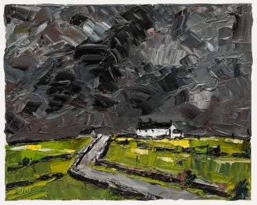 Daniel Nichols - Contemporary Oil, White Cottage