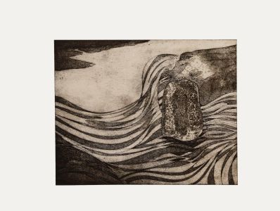 Terry Buchanan - 1997 Collagraph, The Rock
