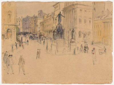 Harriet Marion - c.1912 Pen and Ink Drawing, Waterloo Place