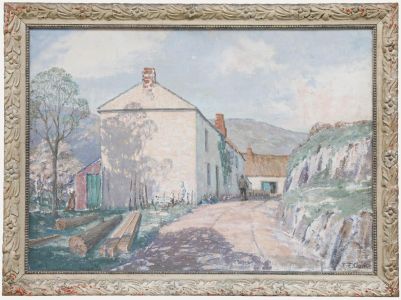 Thomas Flowerday-Clarke (1877-1953) - Oil, An Early Morning in Spring, Coombe