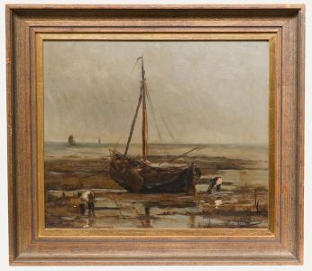 Anita Van Damme (b.1933) - Framed Mid 20th Century Oil, The Shore
