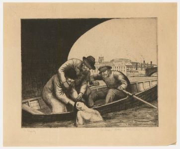 Frederick George Austin (1902-1990) - 1915 Etching, A Tragedy