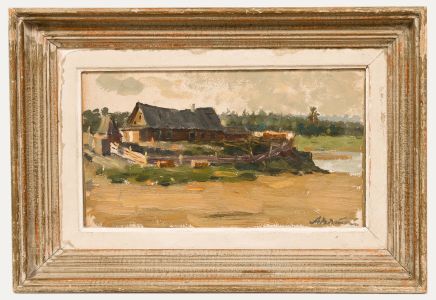 Alexander Vyatkin (1922-2012) - Framed Oil, On The River Chusovaya