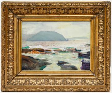 Alfred Henry Robinson Thornton NEAC (1863-1939) - Framed Oil, Near Polzeath 