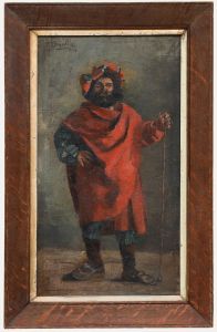 J. Somerville - 1884 Oil, Falstaff