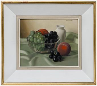 Jacques Blanchard (1912-1992) - 20th Century Oil, Still Life with Grapes