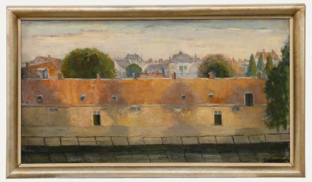 Framed French School Mid 20th Century Oil - La Longere