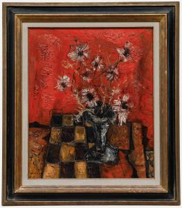 Jean Marie Gouttin (1922-1987) - Mid 20th Century Oil, Still Life in Red