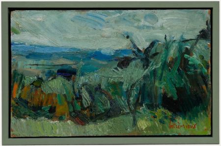 Charles Betremieux (1919-1997) - Framed 20th Century Oil, Trees on the Hill