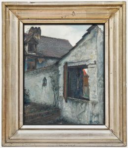 Theo Praet (1889-1967) - 1937 Oil, The Garden Wall