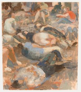 Bernadette Kelly (b.1933) - 20th Century Oil, Sunbathers