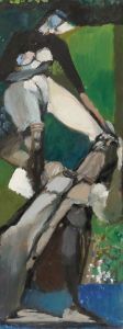 Bernadette Kelly (b.1933) - 20th Century Oil, Acrobatics