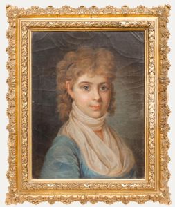 Fine 19th Century Oil - Portrait of a Girl with Golden Curls