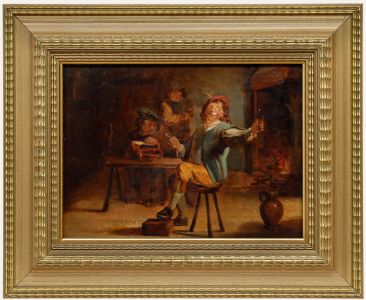 Manner of David Teniers the Younger (1610-1690) - 19th Century Oil, A Toast