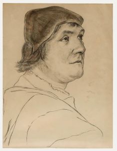After Hans Holbein - 20th Century Graphite Drawing, Portrait of John Poyntz