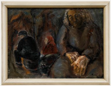 M.Kant - Early 20th Century Oil, A Moment of Melancholy