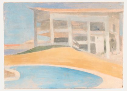 Bernadette Kelly (b.1933) - 20th Century Oil, The Brutalist House