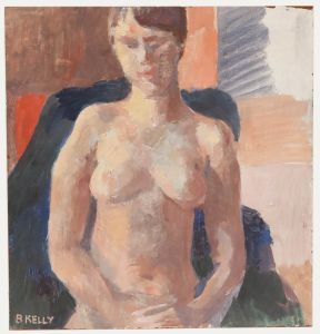 Bernadette Kelly (b.1933) - 20th Century Oil, Seated Nude