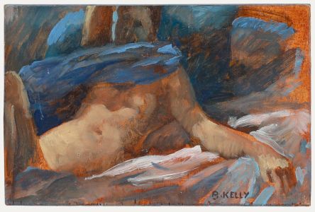 Bernadette Kelly (b.1933) - 20th Century Oil, Reclined Amongst Sheets