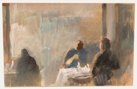 Bernadette Kelly (b.1933) - 20th Century Oil, A Cafe Lunch