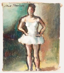 Madeleine Flaschner (1933-2022) - 1950 Oil, The Ballerina