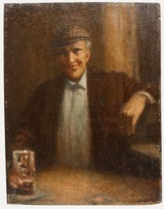 William Mason ARCA (1906-2002) - 20th Century Oil, Irishman in a Tweed Cap
