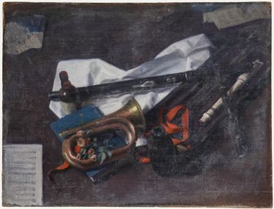 George Weissbort (1928-2013) - 20th Century Oil, The Musician's Table