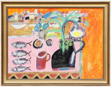 St Ives School Contemporary Oil - Kitchen Still Life