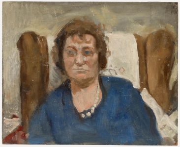 George Weissbort (1928-2013) - 20th Century Oil, Blue-Eyed Lady