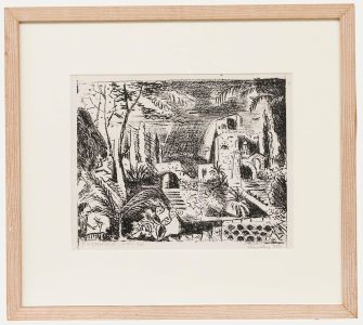Paul Schmolling (1892-1965) - Framed Mid 20th Century Lithograph, Taormina