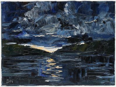 Daniel Nichols - Contemporary Oil, Sunset on the Isle of Skye
