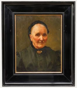 L. Roth - 1899 Oil, Portrait of A Widow